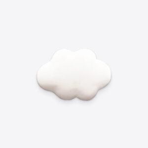 Decorative white cloud car air vent clip