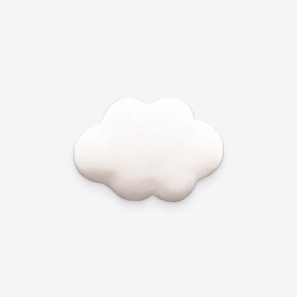 Decorative white cloud car air vent clip