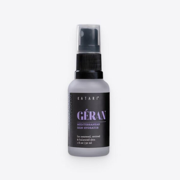 Géran Mediterranean Skin Hydrator bottle with natural ingredients.