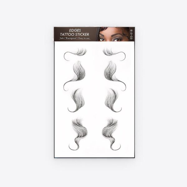 Temporary Tattoo Stickers for creative hair edges.