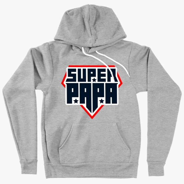 Sponge Fleece Super Papa Hoodie – a warm and stylish Father's Day gift, perfect for celebrating the superhero in your life.