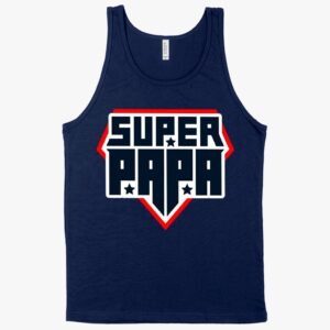 Super Papa Tank – Stylish Father's Day Apparel, Comfortable and Heroic Design.