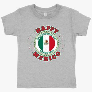 Toddler Mexican Independence Day T-Shirt – Kids' Patriotic Apparel, Adorable and Stylish Celebration Wear.