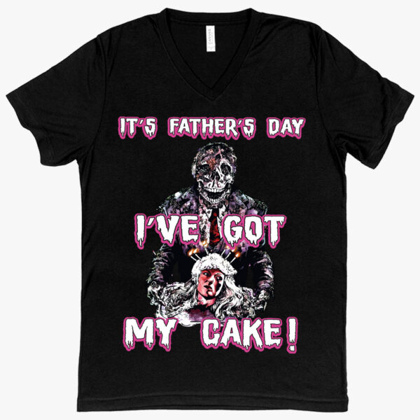 V-Neck 'It’s Father’s Day' T-Shirt – Simple and Heartfelt Apparel for Celebrating Dad's Special Day.