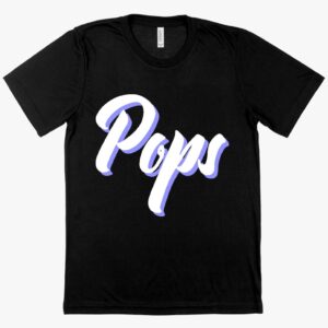 Viscose 'Pops' T-Shirt – Graphic Father's Day Apparel for Celebrating the Coolness of Pops.