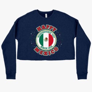 Mexico Sweatshirt – Women's Cropped Fleece for Cozy Mexican Style.