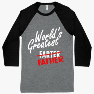 Baseball T-Shirt – Celebrate Dad with our World's Greatest Father Baseball T-Shirt.