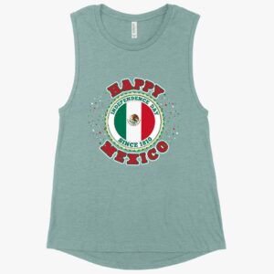 Mexico Tank – Flex Patriotism with our Muscle Happy Independence Day Mexico Tank.