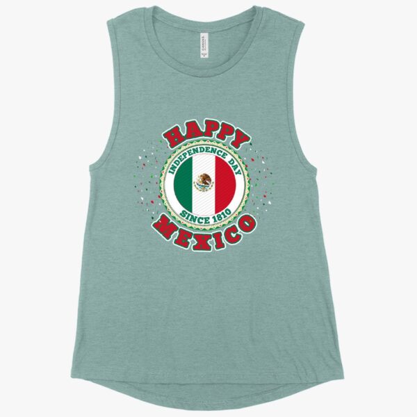 Mexico Tank – Flex Patriotism with our Muscle Happy Independence Day Mexico Tank.