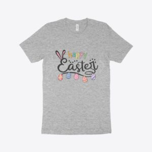 Easter T-Shirt - Celebrate with Our 'Happy Easter' T-Shirt, Proudly Made in the USA.