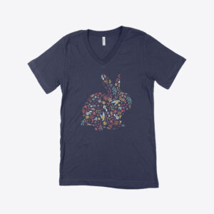 Cute Easter V-Neck T-Shirt - Adorable and Stylish for Easter Celebrations