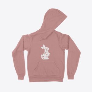 Easter Bunny Kids' Fleece Hoodie - Warm and Adorable for Festive Celebrations