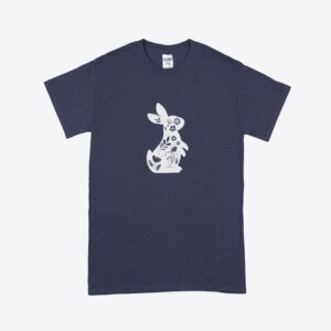 Easter Bunny Heavy Cotton T-Shirt - Fun and Comfortable for Festive Celebrations