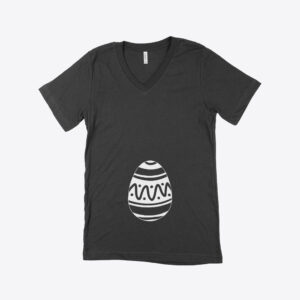 Easter Maternity V-Neck T-Shirt: Comfortable and Stylish for Festive Celebrations