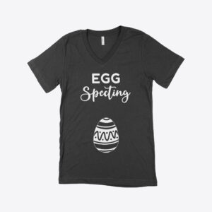 Easter Pregnancy V-Neck T-Shirt: Comfortable and Stylish for Festive Celebrations