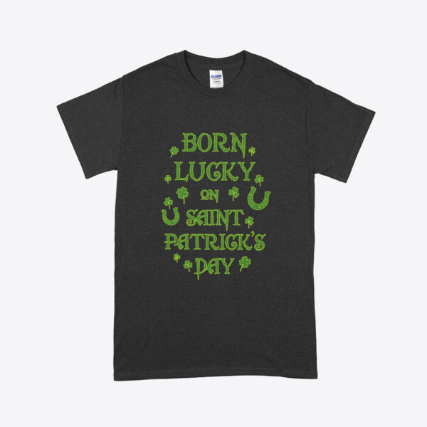 Birthday St. Patrick's Day Heavy Cotton T-Shirt: Celebratory and Comfortable