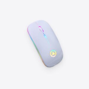 Ultra-Thin White Bluetooth Mouse: Sleek and Portable Connectivity