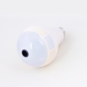 Panoramic Security Bulb Camera: 360° Surveillance with 32G Card