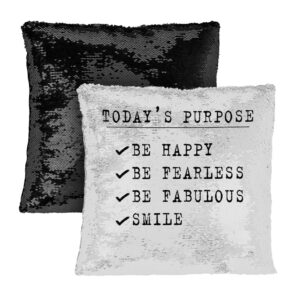 Today's Purpose Sequin Pillow Case: Spark Joy and Inspiration