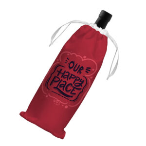 Our Happy Place Wine Tote Bag: Carry Joy in Style