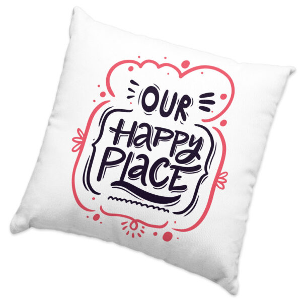 Our Happy Place Square Pillow Cases: Enhance Your Happy Place