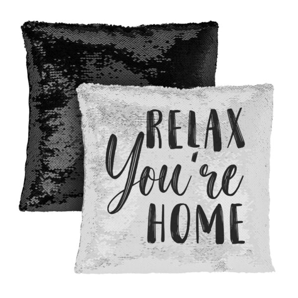 Relax Sequin Pillow Case: Soft Pillowcase with Sparkling Accents