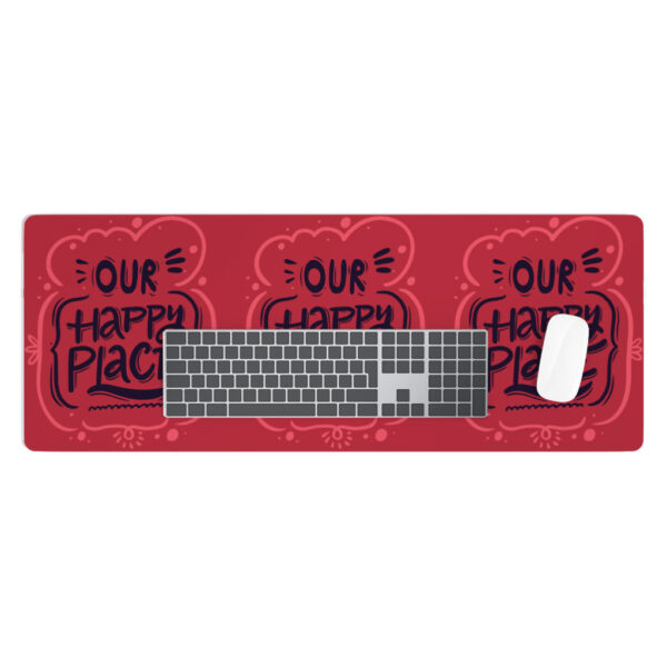 Our Happy Place Desk Mat: Brighten Your Workspace with Positivity