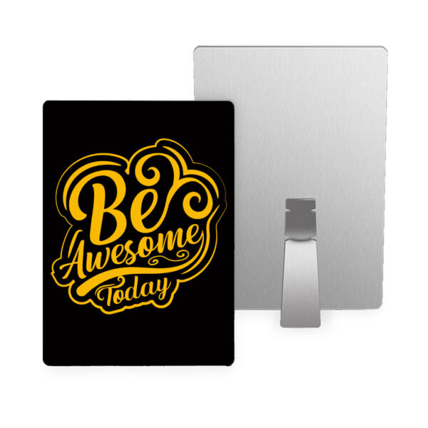 Be Awesome Today Metal Photo Prints: Motivational Wall Décor