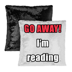 Book Lover Sequin Pillow Case: Literary Design