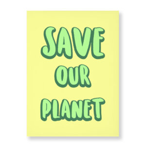 Save the Planet Wall Art: Eco-Friendly Home Decor.