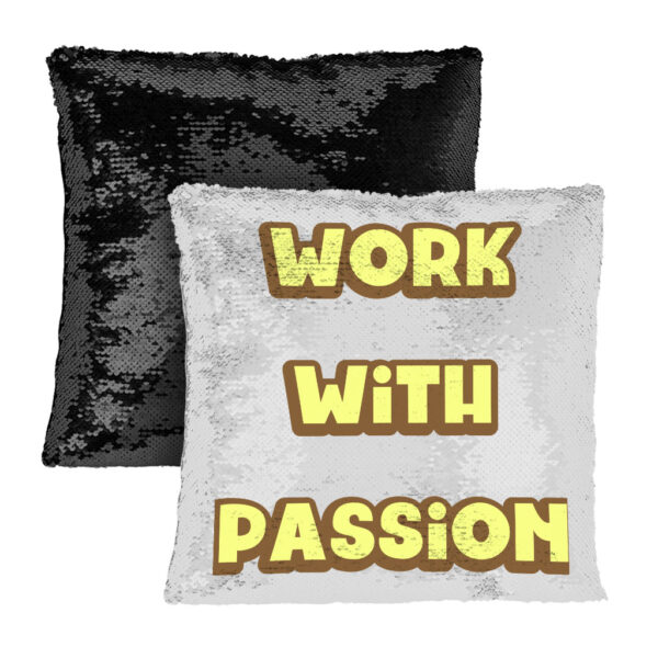 Motivational Sequin Pillow Case: Elevate Your Home Decor.