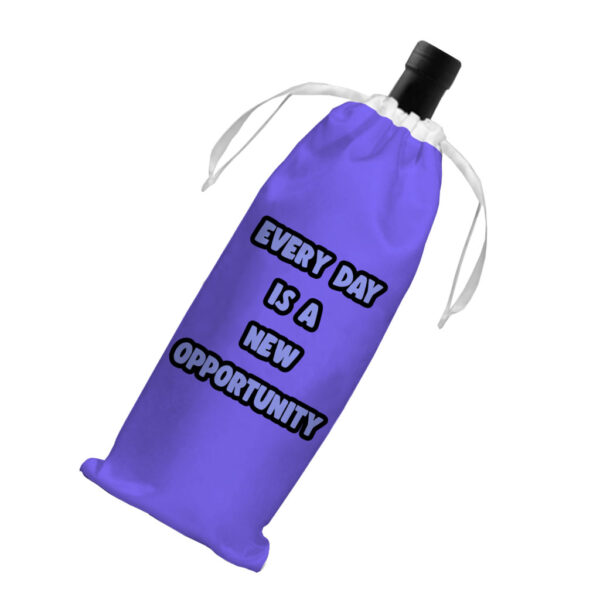 Motivational Quote Wine Tote Bag: Carry Inspiration with You.