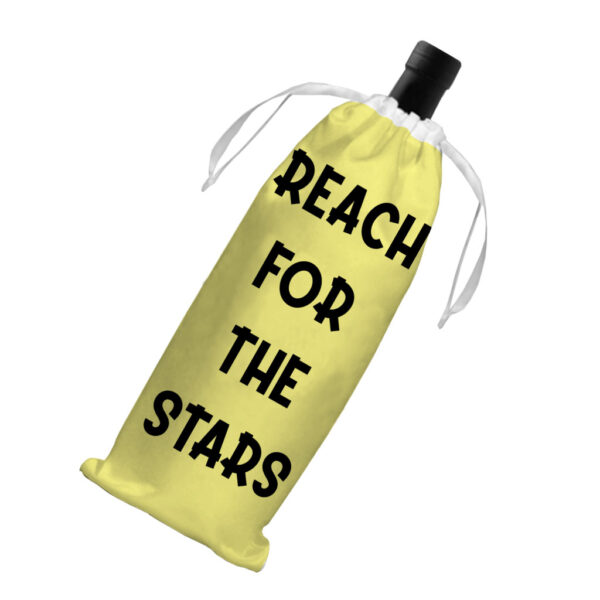 Reach for the Stars Wine Tote Bag: Stylish and Practical.