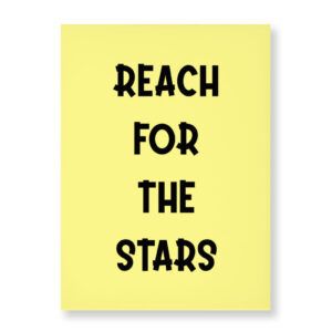 Reach for the Stars Wall Picture: Inspirational Art Collection.