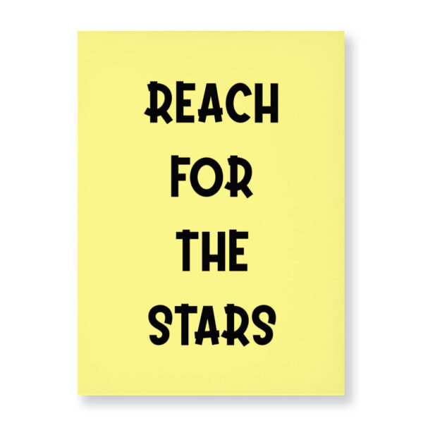 Reach for the Stars Wall Picture: Inspirational Art Collection.