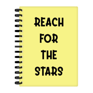 Reach for the Stars Spiral Notebook: Inspirational Journal.