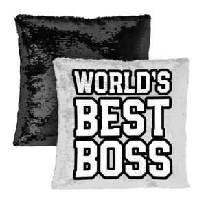 Boss Sequin Pillow Case: Add Some Boss Vibes to Your Décor.