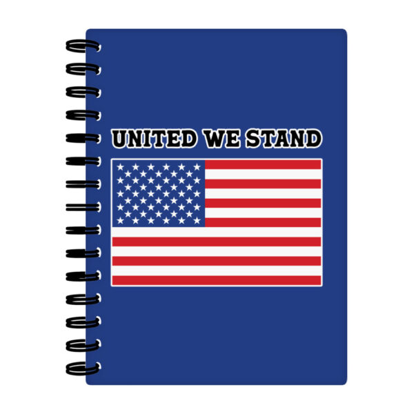 USA Flag Spiral Notebook - Patriotic Notebook.