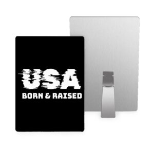 Born in the USA Metal Photo Prints - Patriotic Design.