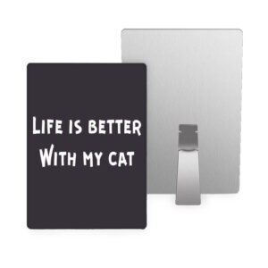 Cat Lover Metal Photo Prints - Adorable Feline Decor.