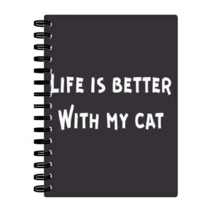 Cat Lover Spiral Notebook - Cat-Themed Notebook.