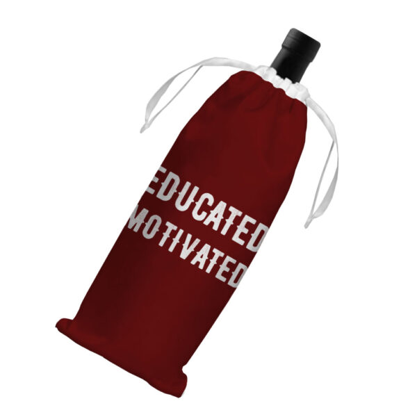 Cool Design Wine Tote Bag - Stylish Quote Wine Carrier.