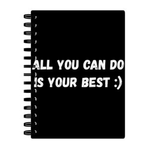 Motivational Spiral Notebook - Best Quote Notebook.