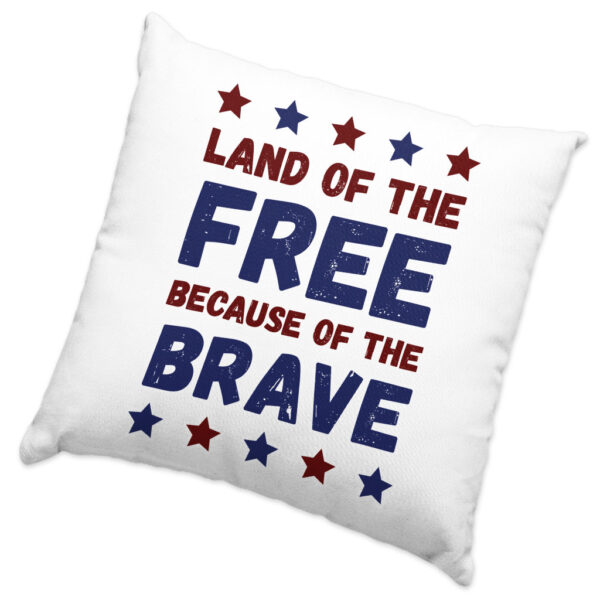 Land of the Free Patriotic Square Pillow Cases