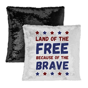 Land of the Free Sequin Pillow Case