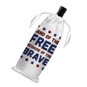 Land of the Free Wine Tote Bag