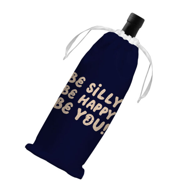 Be Happy Wine Tote Bag