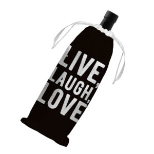 Live Laugh Love Wine Tote Bag