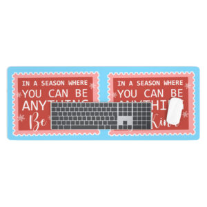 Be Kind Desk Mat - Festive Christmas Quotes Desk Pad