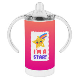 I'm a Star sippy cup with cute kawaii design.